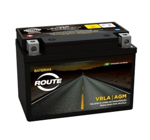 Bateria Route YTX9BS Selada CB500 / XTE600 / XJ6 99 / Shadow 600 / Mirage 250 09 / Comet 250 / Laser