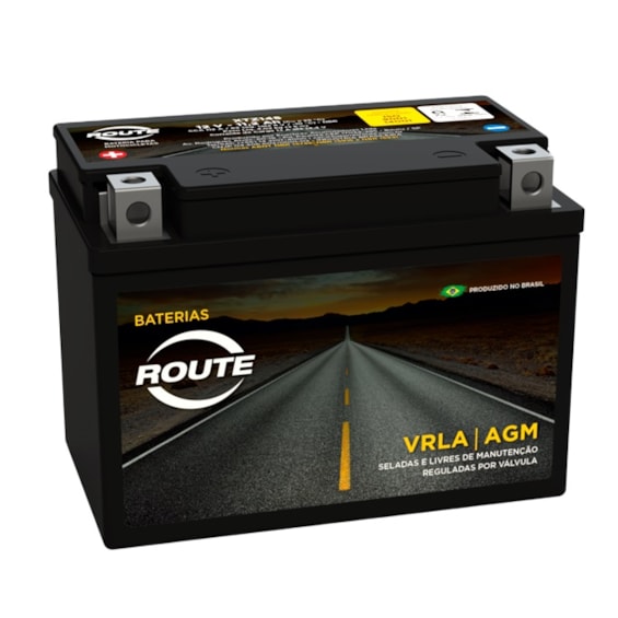 Bateria Route YTZ14S Shadow 750 2001 / 2013 CB 1300 / Midnight 950 09 / 12 / Honda XL700 Transalp / 