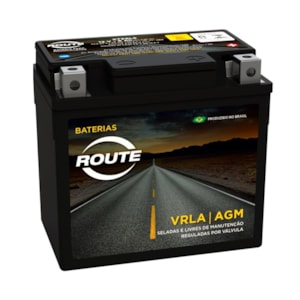 BATERIA ROUTE YTZ6V (YTZ6LS) SELADA TITAN 150 MIX 09 E / D / BROS 150