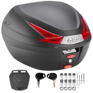 BAU GIVI B330N MONOLOCK 33L PLÁSTICO LENTE VERMELHA