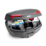 BAU GIVI E46NBR MONOLOCK RIVIEIRA 46L PRETO LENTE VERMELHA