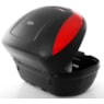 Bau Givi E470N Monolock SIMPLY 47L Preto Plástico C / Lente Vermelha Traseiro