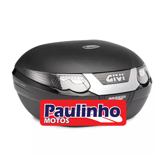 Bau Givi E55N Maxia 55L Preto Plástico C / Lente Fumê Traseiro