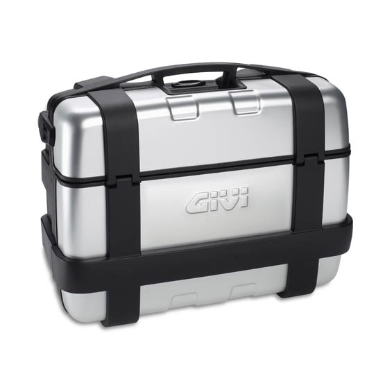 Bau Givi TRK33N Trekker Monokey 33L Aluminio Polido ( 1 Unidade ) Traseiro e Lateral