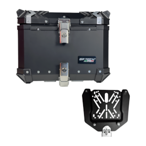 BAU GP TECH TRASEIRO ALUMINIO PRETO M45 LITROS