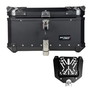 BAU GP TECH TRASEIRO ALUMINIO PRETO M65 LITROS