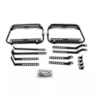 BAU LATERAL GP TECH 30L ALUMINIO POLIDO UNIVERSAL PAR + SUPORTE MULTI FUNCIONAL 