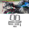 BAU LATERAL GP TECH 30L ALUMINIO POLIDO UNIVERSAL PAR + SUPORTE MULTI FUNCIONAL 