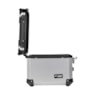 BAU LATERAL GP TECH 30L ALUMINIO POLIDO UNIVERSAL PAR + SUPORTE MULTI FUNCIONAL 