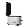 BAU LATERAL GP TECH 30L ALUMINIO POLIDO UNIVERSAL PAR + SUPORTE MULTI FUNCIONAL 
