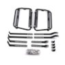 BAU LATERAL GP TECH 30L ALUMINIO PRETO UNIVERSAL PAR + SUPORTE MULTI FUNCIONAL 