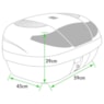 Bau PRO TORK 45 Litros MOD SMART BOX 2 Preto C / Lente Vermelha