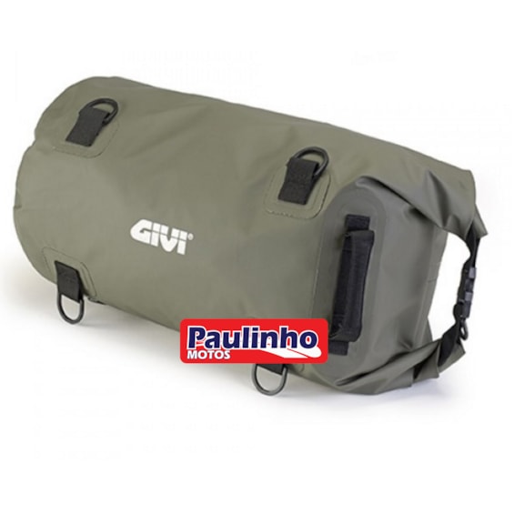 Bolsa Givi BAG 30 Impermeavel de 30L Redonda Verde ( Traseira )