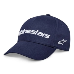 BONE ALPINESTARS WORDSMARK 2.0 AZUL-BRANCO