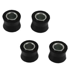BUCHA AMORTECEDOR BIZ 100/125/110I POP 100/110I SMARTFOX (4 PEÇAS)