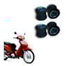 BUCHA AMORTECEDOR BIZ 100/125/110I POP 100/110I SMARTFOX (4 PEÇAS)