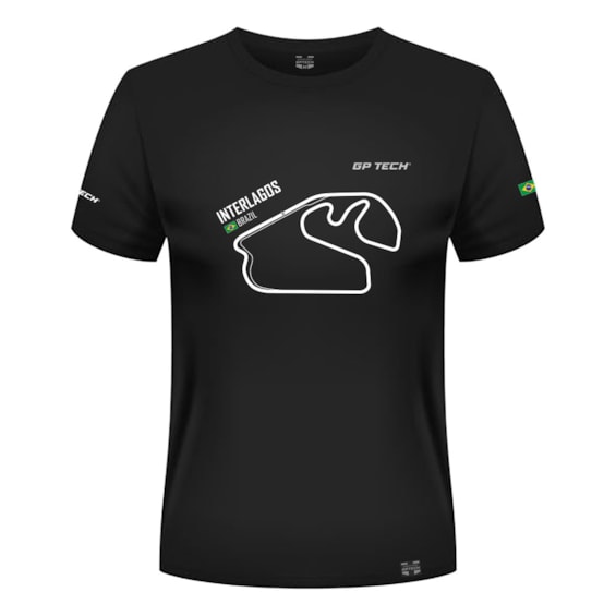 CAMISETA GP TECH BRAZIL INTERLAGOS CAMISETA GP TECH BRAZIL INTERLAGOS