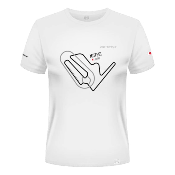 CAMISETA GP TECH JAPAN MOTEGI BRANCA