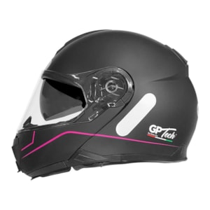 Capacete Feminino GP TECH A118 SV Road Articulado Robocop Fosco 