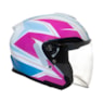 CAPACETE FEMININO GP TECH OPEN DUO R18 AGIO ABERTO