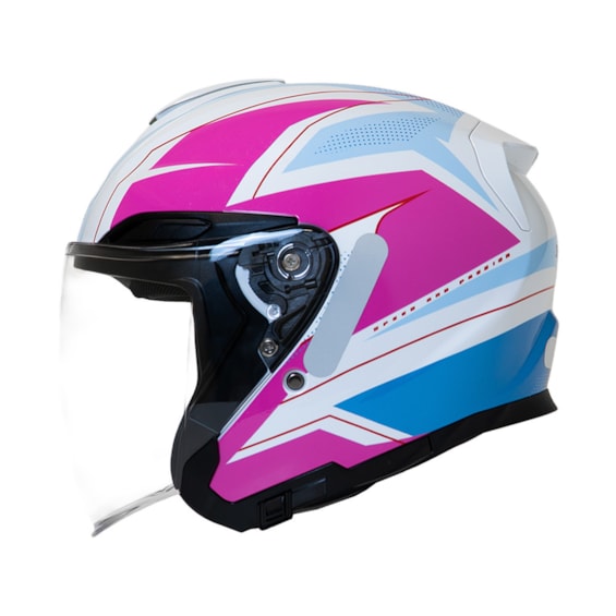 CAPACETE FEMININO GP TECH OPEN DUO R18 AGIO ABERTO