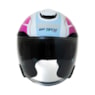 CAPACETE FEMININO GP TECH OPEN DUO R18 AGIO ABERTO
