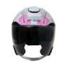CAPACETE FEMININO GP TECH OPEN DUO R18 FLOWER ABERTO