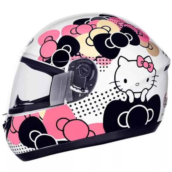 Capacete Feminino Peels Spike Hello KITTY Ribbon 