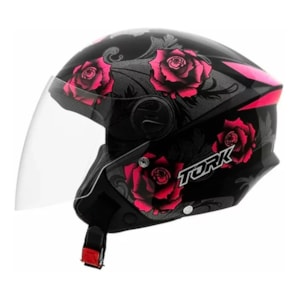 Capacete Feminino PRO TORK NEW Liberty Three Flowers 