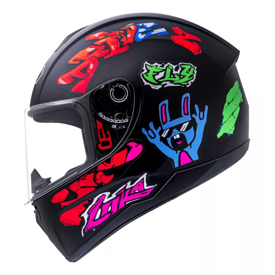 CAPACETE FLY DRIVE 2 HG LOKO FOSCO