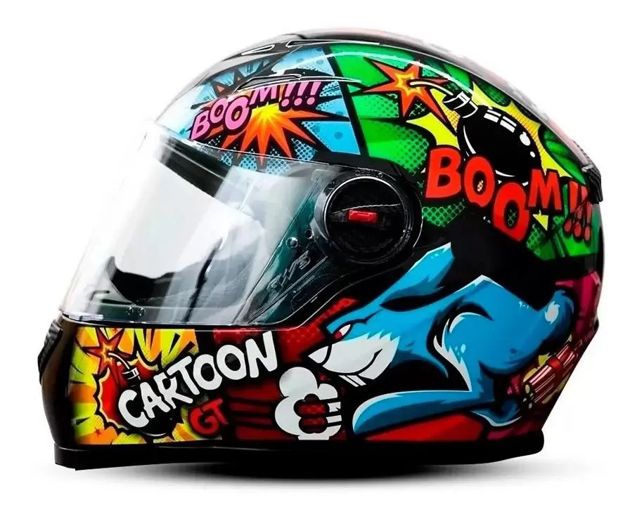 特撮 For bro CAPACETE FW3 GT CARTOON BRILHANTE | Paulinho Motos e envio rápido