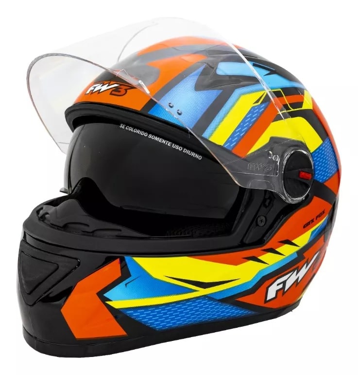 Capacete FW3 GTX FOX - Paulinho Motos