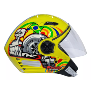 CAPACETE FW3 X OPEN TURBO BRILHANTE