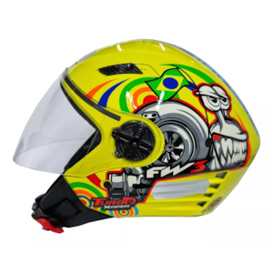 CAPACETE FW3 X OPEN TURBO BRILHANTE