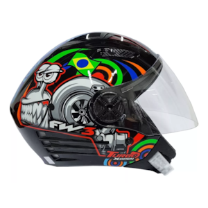 CAPACETE FW3 X OPEN TURBO BRILHANTE