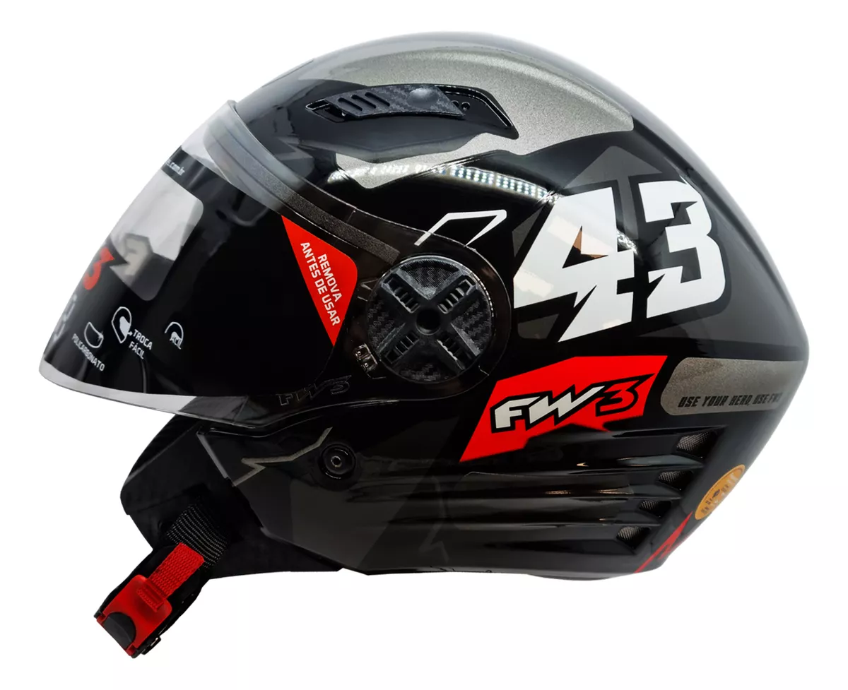 CAPACETE FW3 X OPEN UP 43 - Paulinho Motos