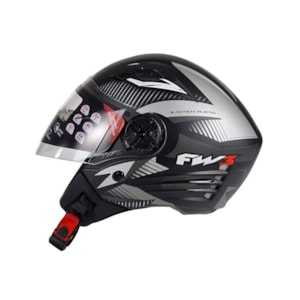 CAPACETE FW3 X OPEN UP RAPID FOSCO