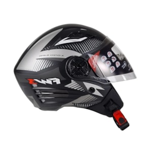 CAPACETE FW3 X OPEN UP RAPID FOSCO