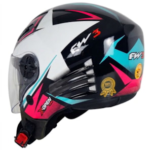 CAPACETE FW3 X OPEN UP STAR SV