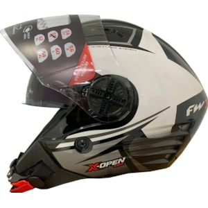 CAPACETE FW3 X OPEN UP STAR SV