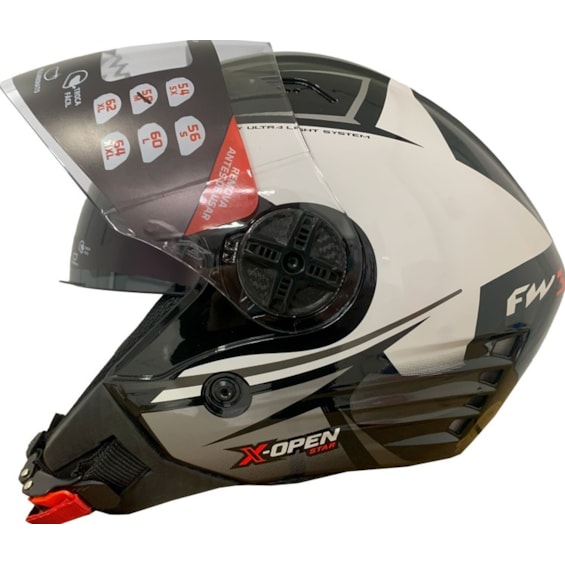 CAPACETE FW3 X OPEN UP STAR SV