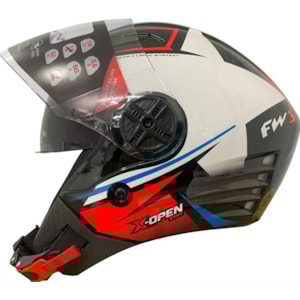 CAPACETE FW3 X OPEN UP STAR SV 