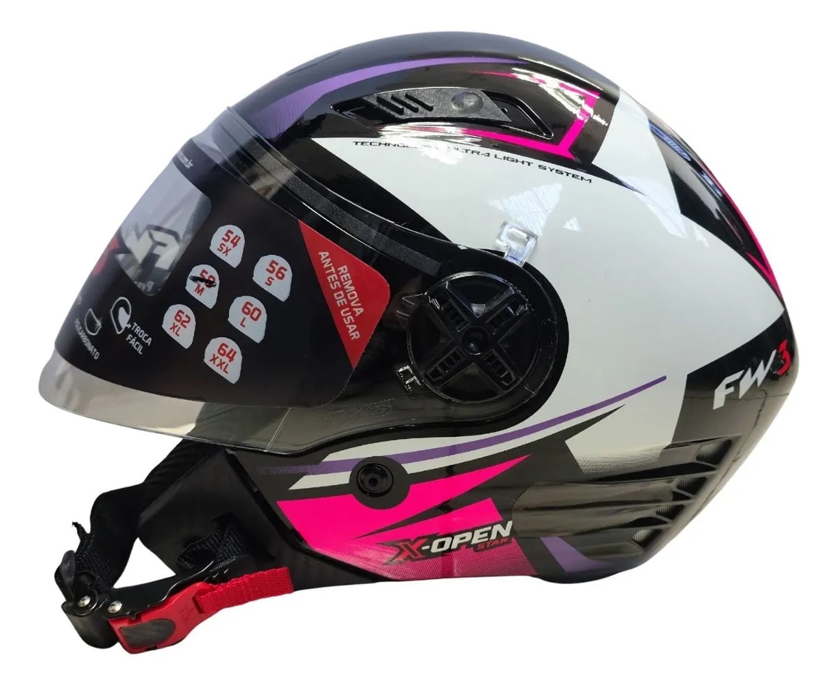 CAPACETE FW3 X OPEN UP STAR SV