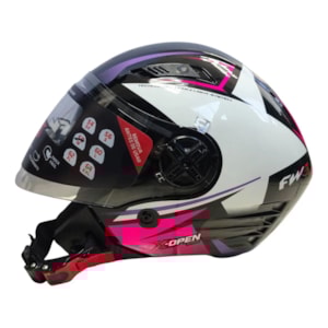 CAPACETE FW3 X OPEN UP STAR SV