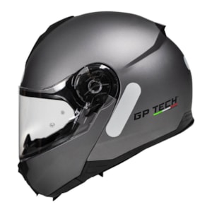 CAPACETE GP TECH A118 SV MONO ARTICULADO FOSCO TITANIUM