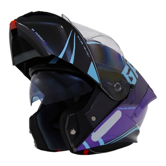 CAPACETE GP TECH A128 SV PULSE ARTICULADO BE YOURSELF