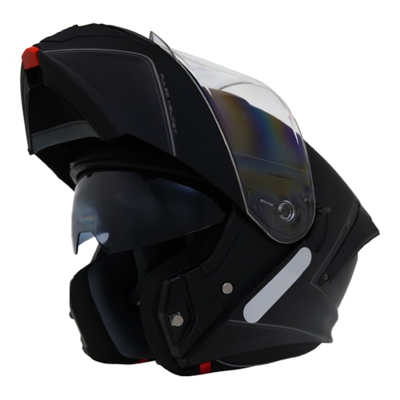 CAPACETE GP TECH A128 SV PULSE ARTICULADO MONO FOSCO