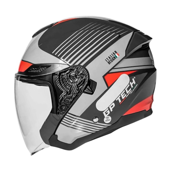 CAPACETE GP TECH OPEN OF669 AIR FOSCO ABERTO