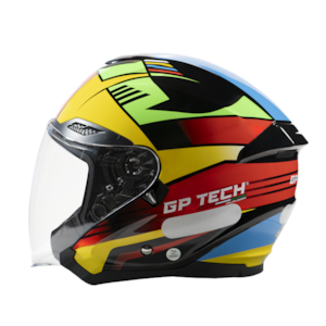 CAPACETE GP TECH OPEN OF669 FLAG ABERTO