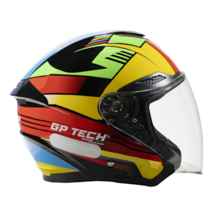 CAPACETE GP TECH OPEN OF669 FLAG ABERTO
